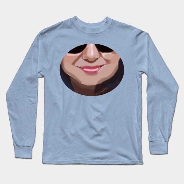 Face of a Friend Long Sleeve T-Shirt by ellenhenryart